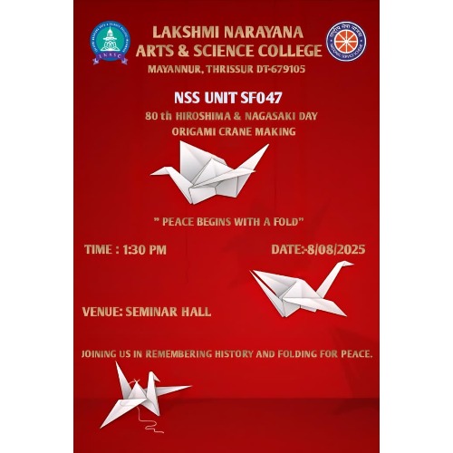 Hiroshima Nagasaki Day - Origami Making