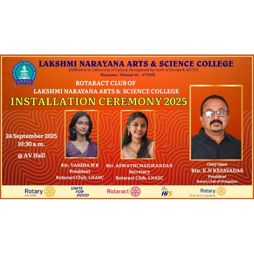 Installation Ceremony of the Rotaract Club