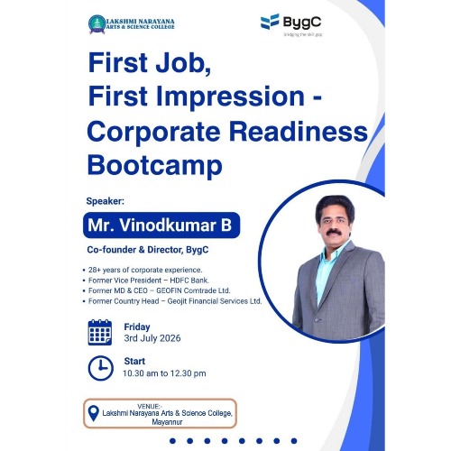 Corporate Readiness Bootcamp led by Mr. Vinodkumar B