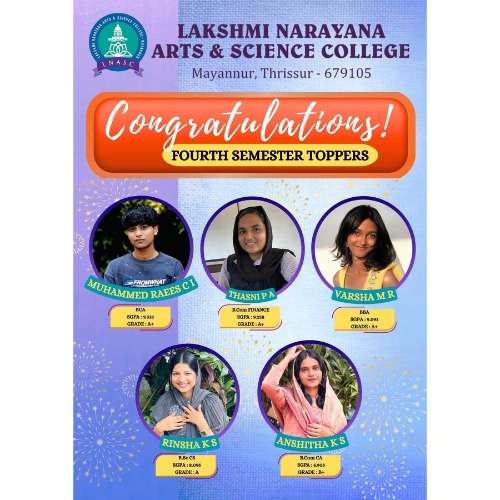 Fourth Semester Toppers